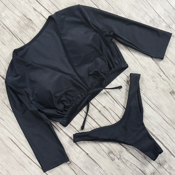 RUUHEE Sexy Bikini Swimwear Sunscreen Swimsuit Bikini Push Up Sexy Women Bathing Suit Beachwear Female